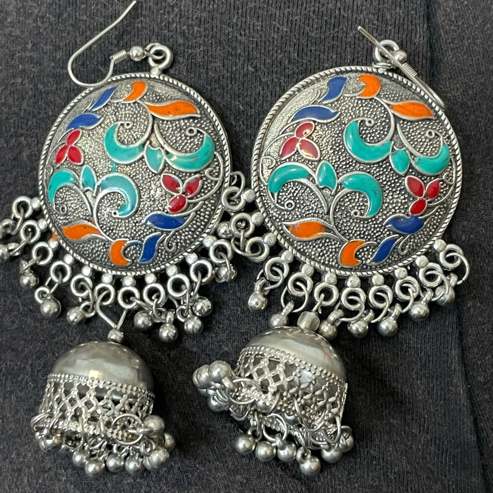 Metal boho earrings